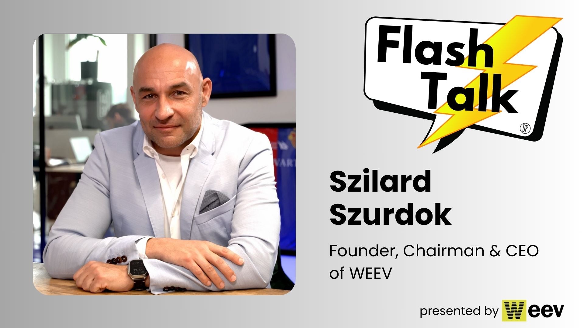 Szilard Szurdok, Founder, Chairman & CEO of WEEV