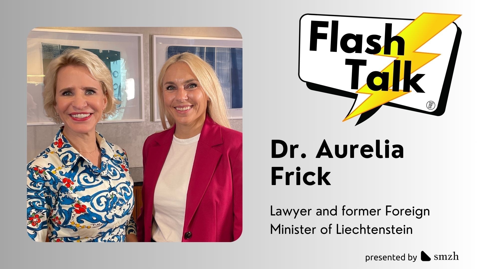 Dr Aurelia Frick, Lawyer and former Foreign Minister of Liechtenstein