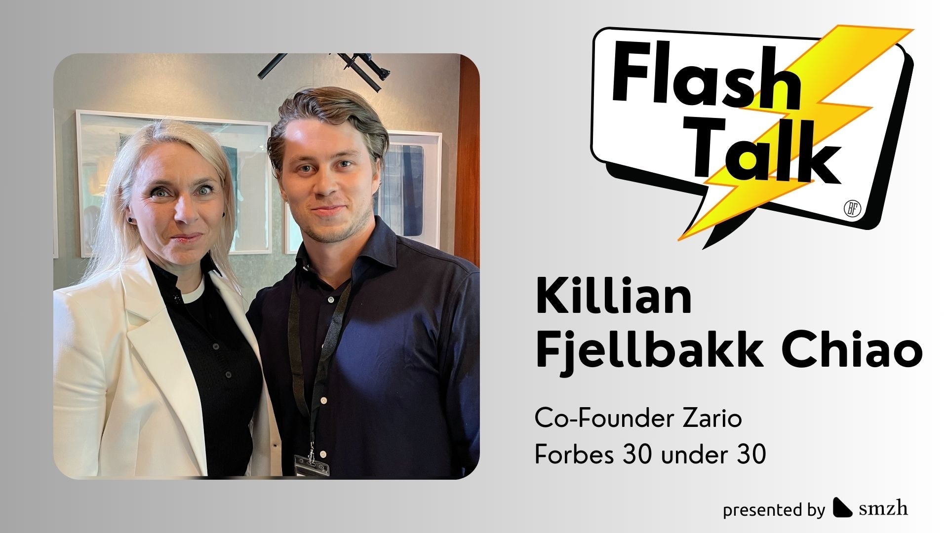 Killian Fjellbakk Chiao, Co-founder Zario Frobes 30 under 30