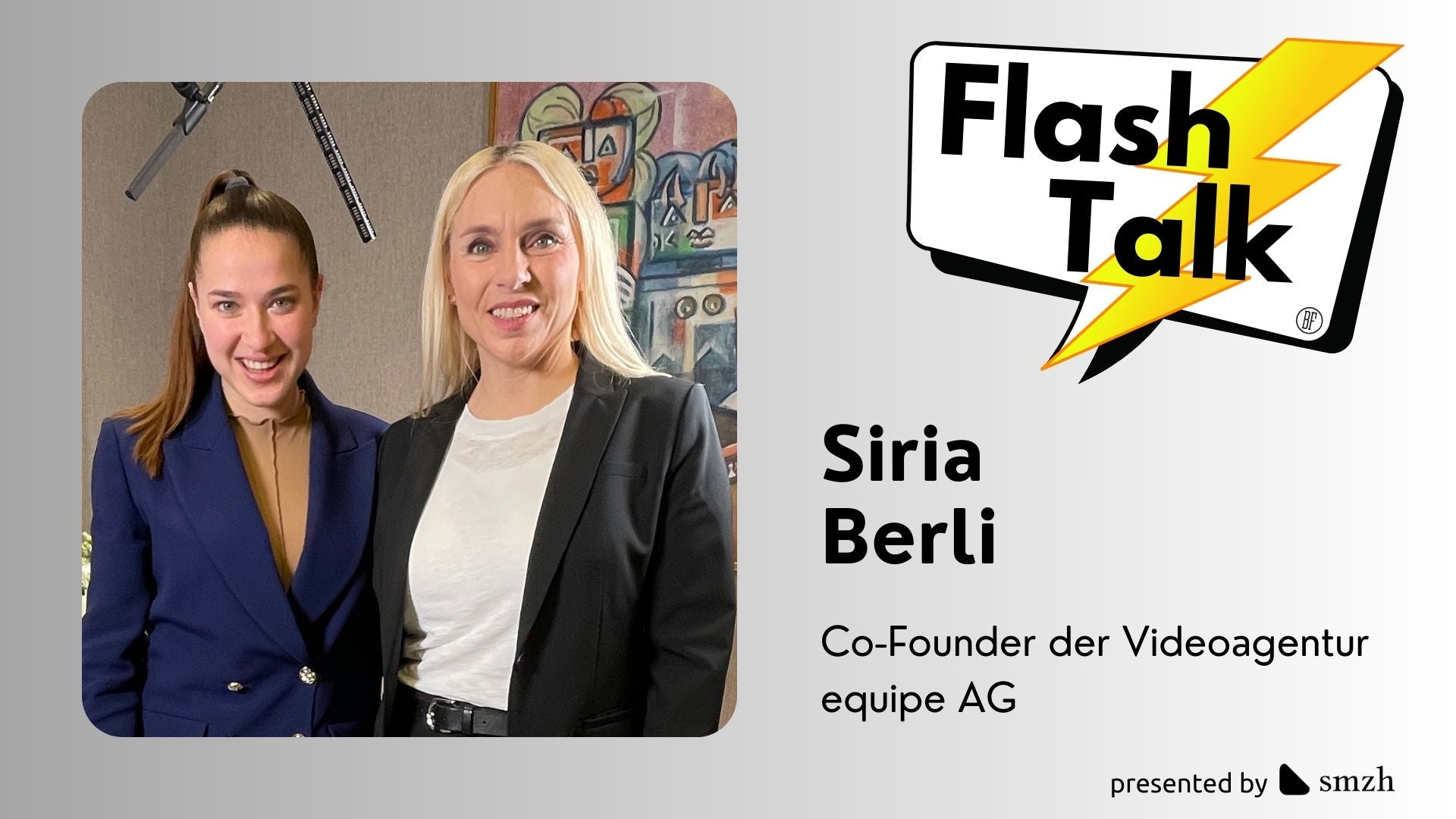 Siria Berli, Co-Founder & CEO, equipe AG