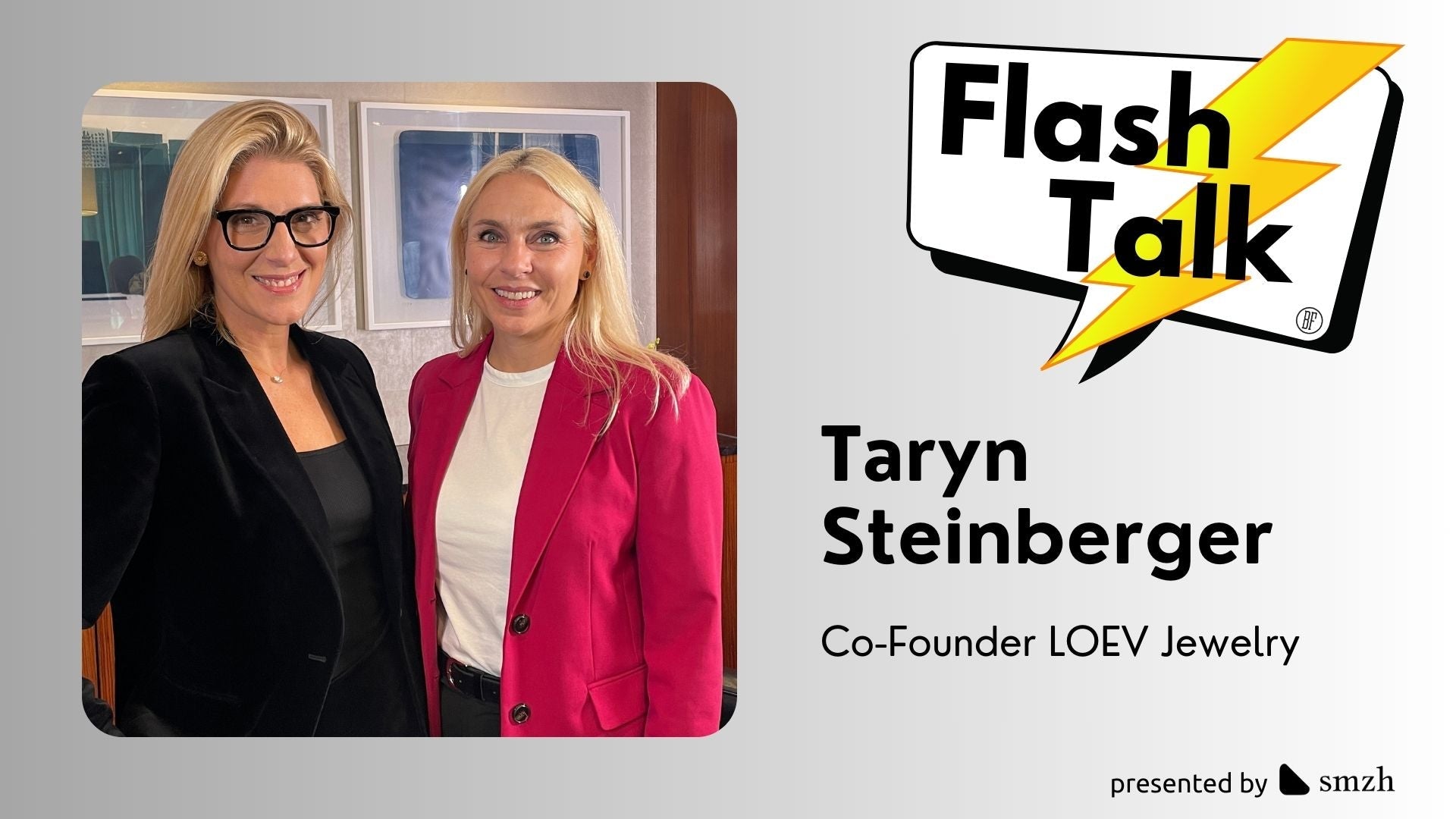Taryn Steinberger and Blazy Flash during Flash⚡Talk on Sustainable Entrepreneurship