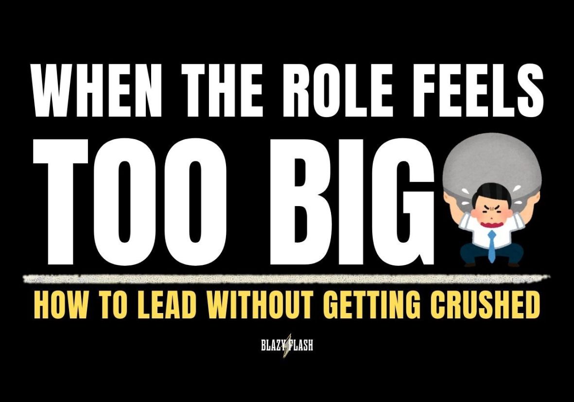 When the Role Feels Too Big – How I Deal With Leadership Pressure